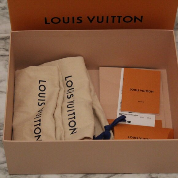 Louis Vuitton Fastlane Monogram Sneakers Black Denim LV size 8.5 - Picture 12 of 12